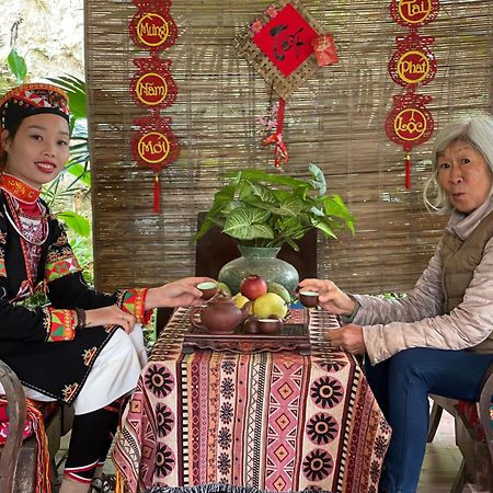 Vu Linh Palm House Homestay - Bungalow イエンバイ エクステリア 写真