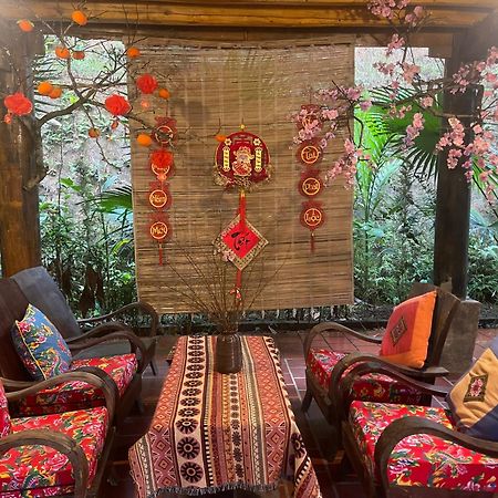 Vu Linh Palm House Homestay - Bungalow イエンバイ エクステリア 写真